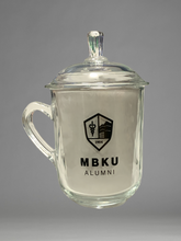 Load image into Gallery viewer, MBKU ALIMNI GLASS MUG W/ LID
